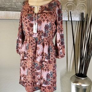 🛍3 FOR $25- HIPPIE ROSE- BOHO STYLE DRESS